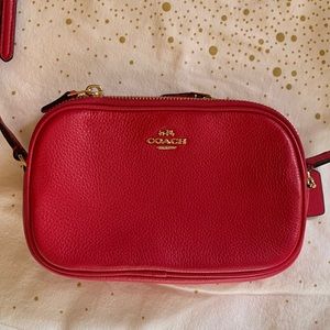 Coach small double zip crossbody